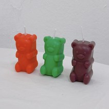 젤리곰 실리콘 수제 몰드/하리보 얼음틀/곰돌이 캔들 만들기/젤리베어 레진몰드, 1개