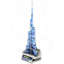 부르즈할리파 LED-3D퍼즐 입체퍼즐 완구 모형 건축물, 단품, 단품