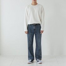 피피옴므 남자 중청 흑청 블랙 진 코디 나팔 세미 팬츠 부츠컷 청바지