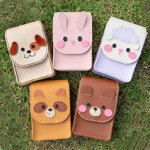 가죽 크로스 백 바느질 미니 가방 만들기 세트 캐릭터 동물 미술 공예 수업 재료 초등 학생 학교 DIY 소지품 방과후 돌봄 단체 체험 행사 집콕, 가죽크로스백(양)+스티커제공