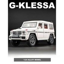 벤츠 G바겐 자동차 피규어 다이캐스트 G바겐 심상화 현실화 모형, 15. 124 G63 (화이트)