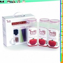 알뜰wSmt-2924v키친락 KITCHEN LOCK 보관용기 3P SET- K3000_WsV2859a