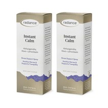 래디언스(Radiance) 레디언스 에쉬와간다 인스탄트 캄 오랄 스프레이 30 mLs X 2개, 60ml, 1세트