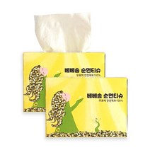 베베솜 순면 콧물티슈 비건 무표백 비염 손입 건티슈 200매