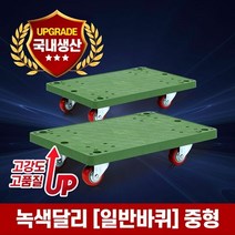 카트 녹색 달리 (일반바퀴-중형) L카 대차 구루마 손수레 운반카, 단품