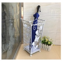 유럽식 앤틱 우산꽂이 우산 거치대 보관통 호텔 매장 가게 까페 뉴타임즈+A8, 화이트30x22x52