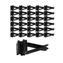 다이나토리 송풍구 클립 (플라스틱캡+클립) 50개 세트, 블랙