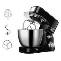제빵반죽기 가정용 업소용 반죽기계 주방용 기계 스탠드 믹서 거품기 보조 스테인리스 스틸 반죽 케이크, 03 EU, 02 220V-standard