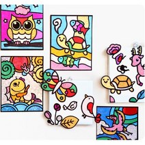 ABC문구 [민화}포일 아트 세트 만들기 꾸미기 팝아트 동물 캐릭터 크리스마스, 1. 민화 포일아트 (어변성룡도), 1개