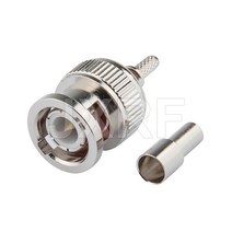 전기커넥터 전선단자 BNC 커넥터 수 크림프 RF 플러그 RG316 LMR100 동축 케이블 빠른 선박용 개, 한개옵션0