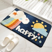 라데코 디자인 욕실발매트(40x60)+세탁망(40x50), 해피