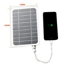 태양광패널 태양열설치 태양 전지 패널 USB 야외 방수 하이킹 캠핑 휴대용 셀 보조베터리 DIY 배터리 광 발전기 충전기 휴대 전화에 대 한, PLUS-10W