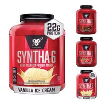 BSN 신타6 오리지널 딸기 초콜렛 바닐라 7가지 맛 SYNTA6 프로틴 보충제 2.27kg 5파운드 48서빙, 바나나 2.27kg(48서빙)