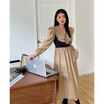 부케받는사람 여성 가을 들러리 상견례옷차림 예식장룩 원피스