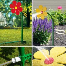 crazy flower 급수 정원 스프링클러 흔들리는꽃 가드닝, 단일 스프링클러 빨간색