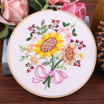 프랑스자수 DIY 패키지, 20 해바라기 20cm, 1개