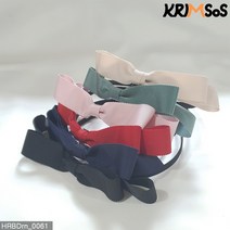 [크림소스] 제니 리본 골지 슬림 헤어밴드 머리띠 (HRBDrn_0061)