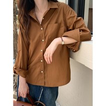 여자 루즈핏 여성 오버핏 무지 셔츠 남방