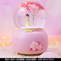 해외구매대행 판타지 벚꽃 Hanfu 기차여행 공주 수정 구슬 회전 뮤직박스 뮤직박스 악보-15188, 옵션06