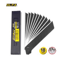 다기능 휴대 OLFA 일본 LBB-10 블랙 블레이드 18mm 샤프 커터 아트 나이프 교체 10PCS, 01 LBB-10(10pcs)
