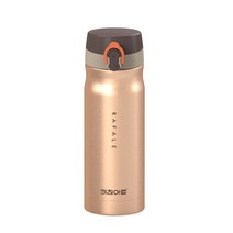 [키친아트] 골드메탈 보온보냉 텀블러 350 원터치 물병, 용량:350ml