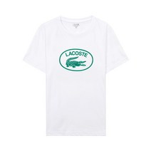 라코스테 여성 로고 레귤러핏 크루넥 라운드넥 반팔 티셔츠 TJ9732-001
