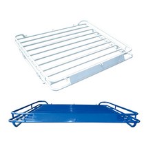 포터2 봉고3 더블캡 철재캐리어 갑바다이, 백색, 발판1개