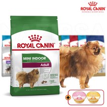 로얄캐닌 미니 인도어 어덜트 1.5kg 소형견 사료, 데일리 미니캔 1개 증정, 24년11월