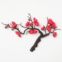 조화 트리 인테리어 매화 벚꽃 인공 실크 꽃 플로레스 사쿠라 나뭇 가지 홈 테이블 거실 장식 DIY 웨딩, 04 Rosered