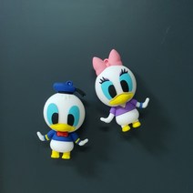 2종 오리 입체 자석 강력 인테리어 마그네틱 현관문 냉장고 꾸미기 스케줄 메모 캐릭터 보드 사무용 칠판 보드 자석판 사진 세트 미니어처 감성 마그넷 자석홀더 보드판 피규어, 2종세트