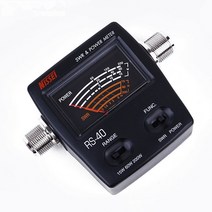 [해외] 전력 swr 미터 nissei RS-40 햄 모바일 라디오 swr 측정 가능 144/430 mhz 200 w rs40 vhf uhf 워키 토키 용 파워 미터, 검정