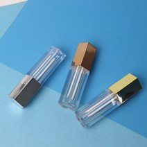 DIY 핸드메이드 수제 만들기 제작 예쁜 립글로즈 워터틴트 립오일 화장품 투명 공병 빈 용기 플라스틱 통 병 디스펜서 케이스 실버 은색, 금색