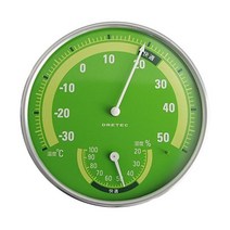 Dretec O-310WT 아날로그 온도계/습도계 흰색 정품106828, 녹색106828