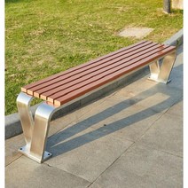 포토존벤치 스틸 옥외용 카페 테라스 공원 정원 벤치, 1004045cm백타입