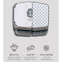 국내생산 고급스런 황실패턴 열탕소독가능 특수코팅기술로 변색과 이염에 강한 명품 실리콘 식탁매트 데일리 매트, 아미아스, 라이트그레이