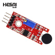 자동차 센서 KY037 4pin 음성 소리 감지 센서 모듈 마이크 송신기 arduino DIY 키트 ky037에 스마트 로봇, 02 5PCS