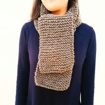 [대바늘 diy] 왕초보 목도리뜨기/ 뜨개질 입문 목도리 만들기 도안, 12네이비