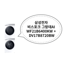 삼성전자 비스포크 그랑데AI WF21B6400KW + DV17B8720BW