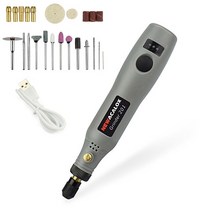 조각기 목공예 전동 조각칼 소형 그라인더 미니드릴 가변 속도 USB 무선 드릴 조각사 펜 미니 전기 그라인, 02 Grey