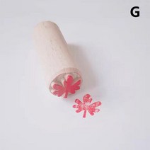 도예도구 도자기재료 도예재료손으로 새겨진 된 나무 우표 DIY 점토 도자기 인쇄 블록 도구 물고기 뼈/다람, 23 007
