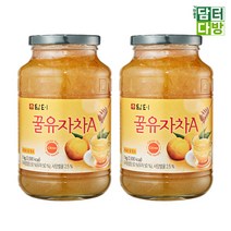 [1+1묶음] 담터 꿀유자차A 1kg, 1000g