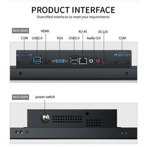 Inte I3 i5 LCD 터치 벽걸이 산업용 패널 PC. 저항성 와이파이., 05 i5 3210M, 01 B 6B