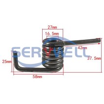 350 400 스틸 알루미늄 단일 삼상 절단기용 비틀림 스프링, 05 for 400 7turns