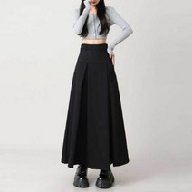 주름 플리츠 롱 스커트 여성 가을