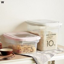 파스텔톤 튼튼한 씨밀렉스 쌀통 5kg, 핑크