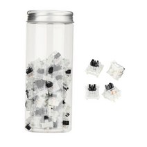 3Pin 기계식 키보드 스위치 가볍고 튼튼한 키보드 액세서리, 방진 블랙 70, 싱글 15x15x17mm, ABS 플라스틱