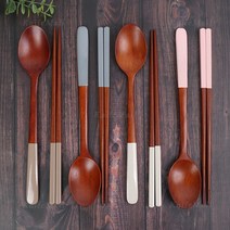 대추나무 천연옻칠 파스텔 수저세트 (4Colors), 아이보리