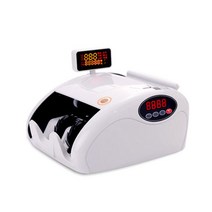 지폐계수기 카운터기 외화 자동 현금 기계 돈세는 감별기 휴대용 핸디, 1.듀얼 스크린 화이트