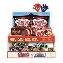 자이언츠 x 간식자판기 과자 선물세트, 중형 스낵 6p + 소형 스낵 3p, 9개