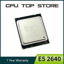 Intel Xeon E5 2640 15M 캐시 2.50GHz LGA 2011 6 코어 12 스레드 CPU 인텔 제온 중앙처리장치, 한개옵션0